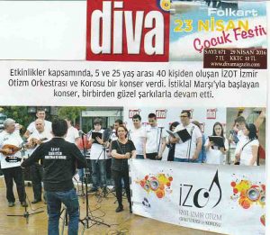 İZOT Diva Dergisi Haberi - 29 Nisan 2016